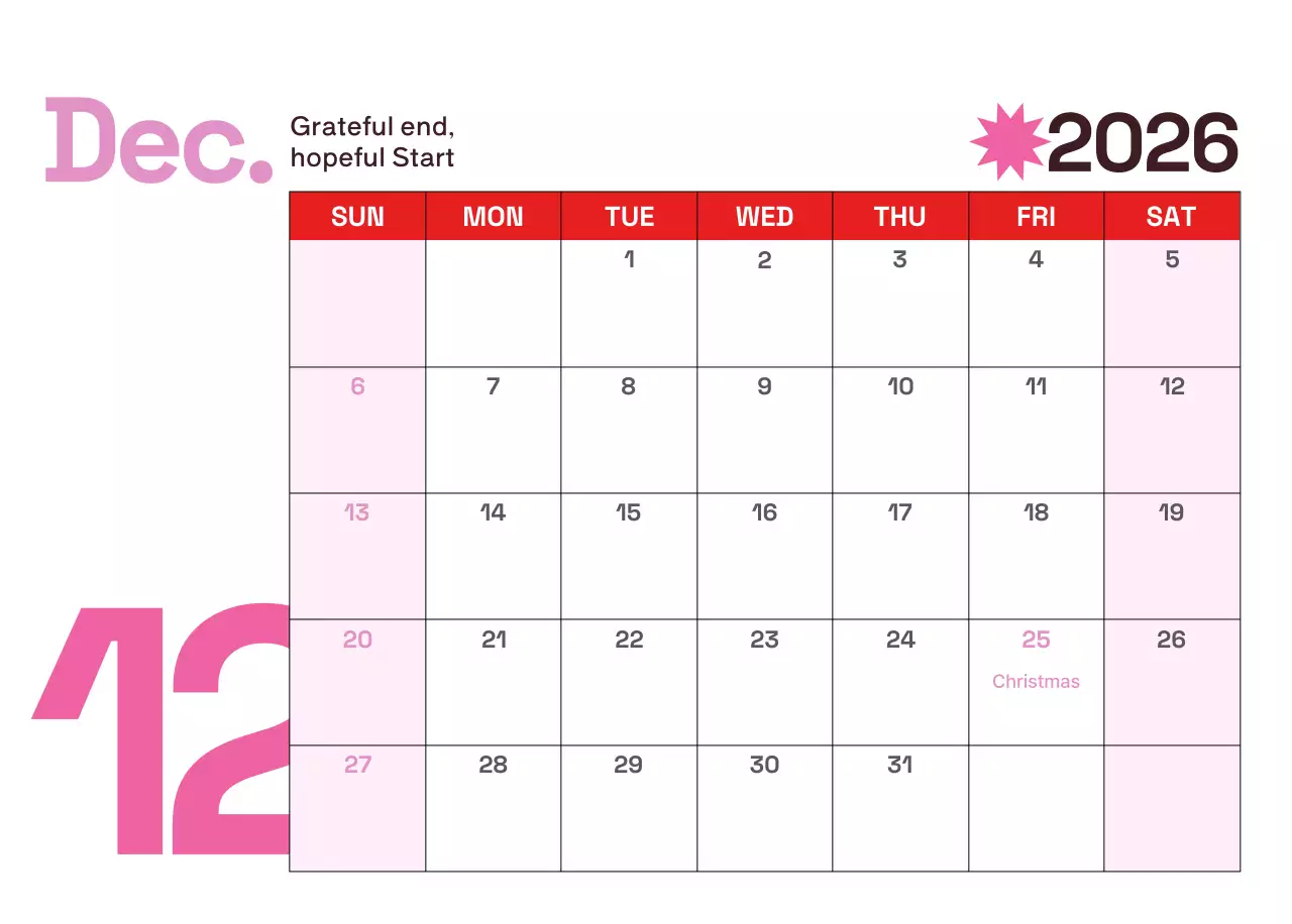 Kalender Modern Kuning Kalender