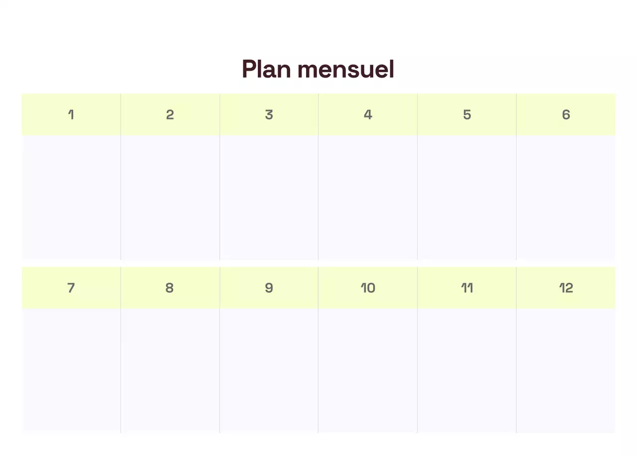 Calendrier moderne jaune