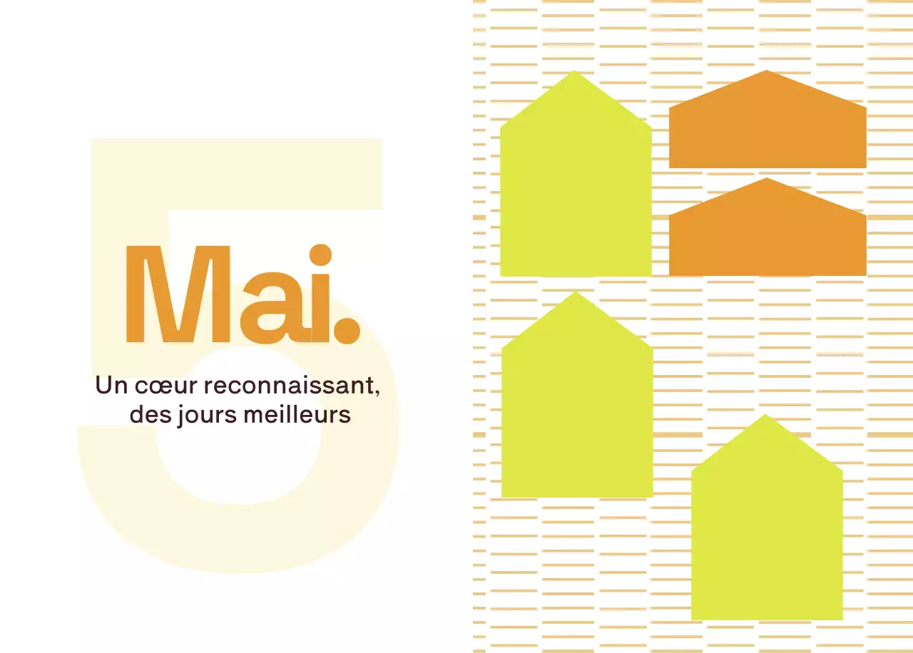 Calendrier moderne jaune