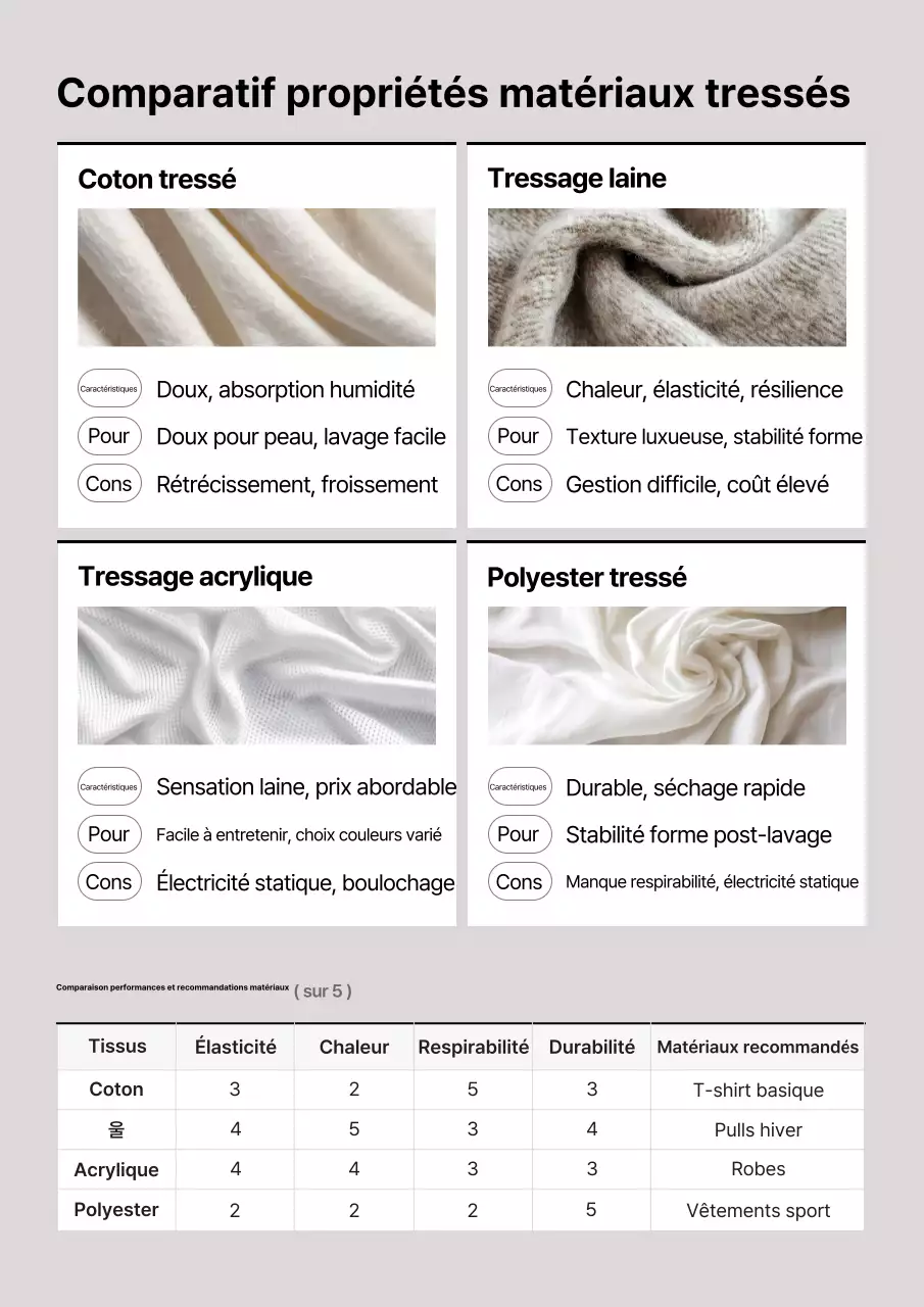 Instructions pour les vêtements gris soignés