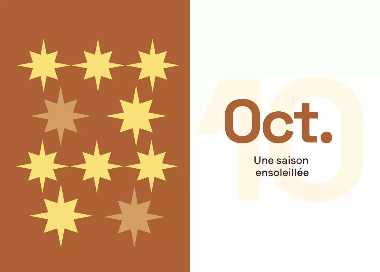 Calendrier moderne jaune