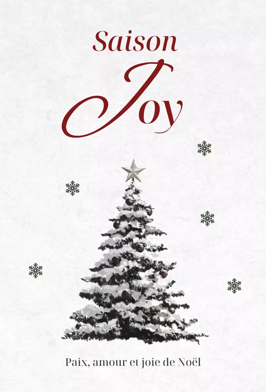 Carte postale de Noël classique kaki