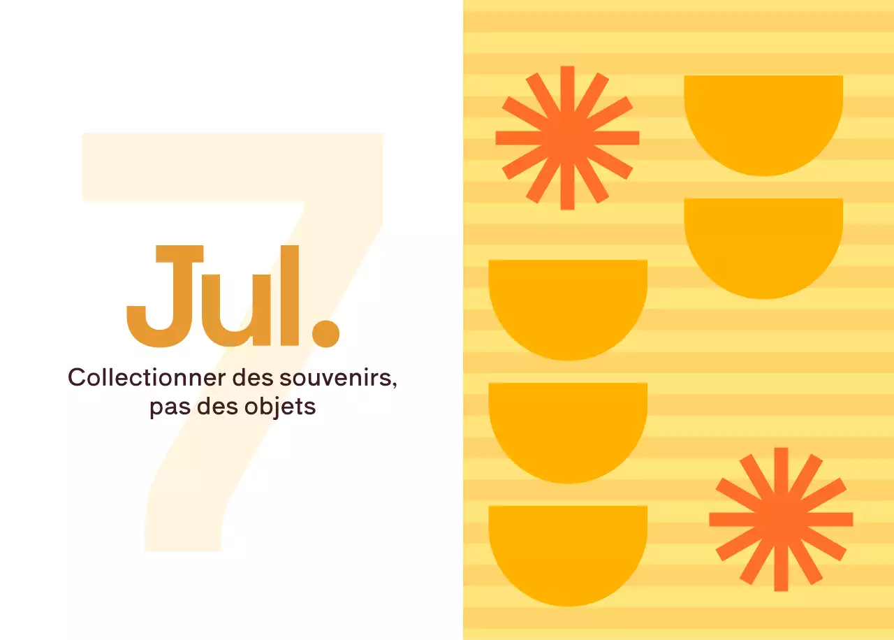 Calendrier moderne jaune