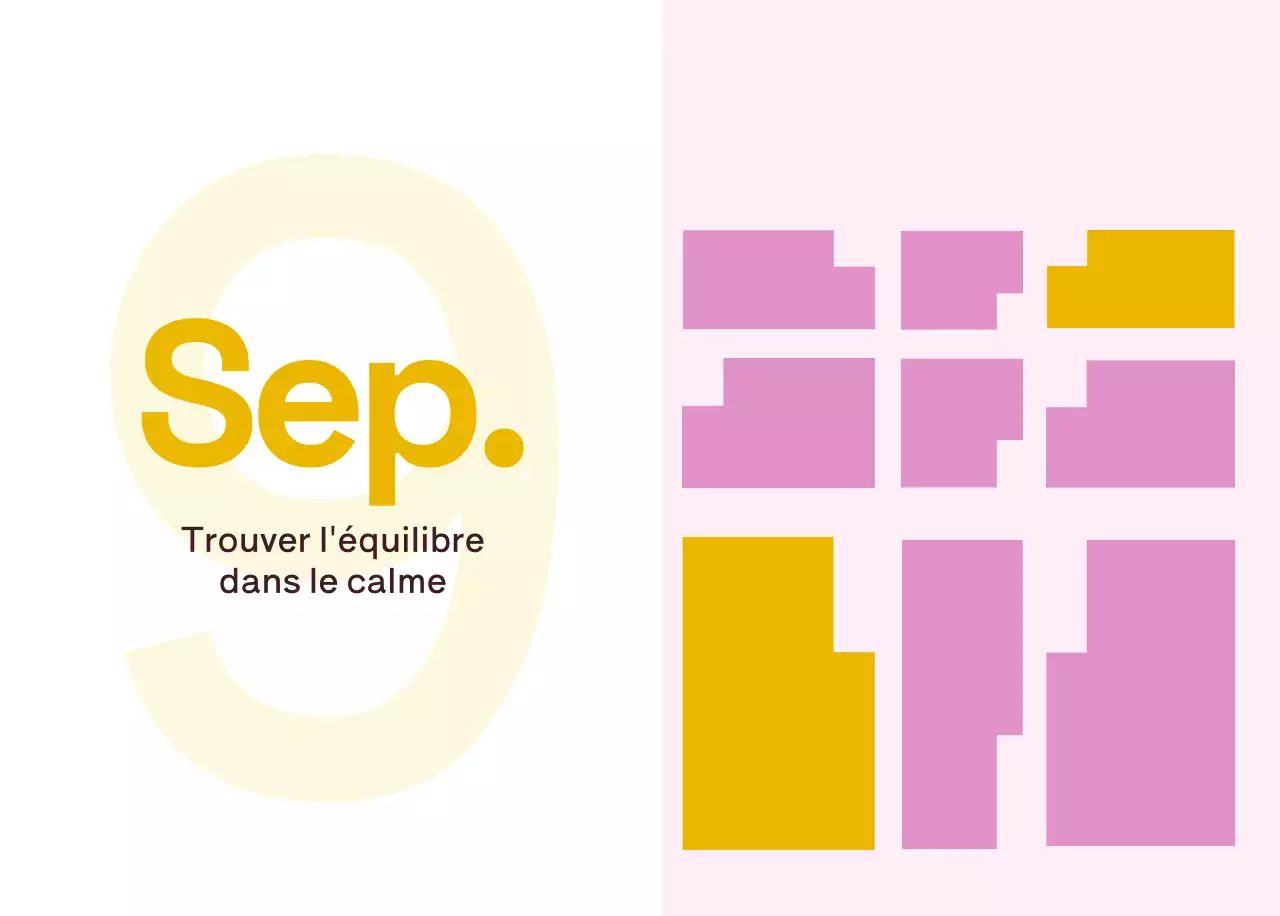 Calendrier moderne jaune