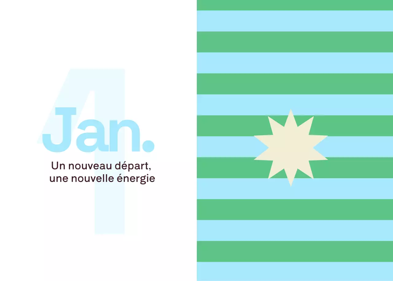 Calendrier moderne jaune