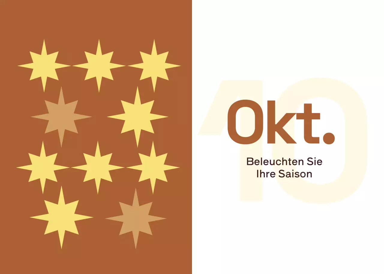 Gelber moderner Kalender Kalender