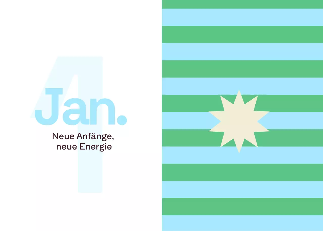 Gelber moderner Kalender Kalender