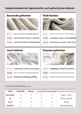 Anleitung für graue, ordentliche Kleidung