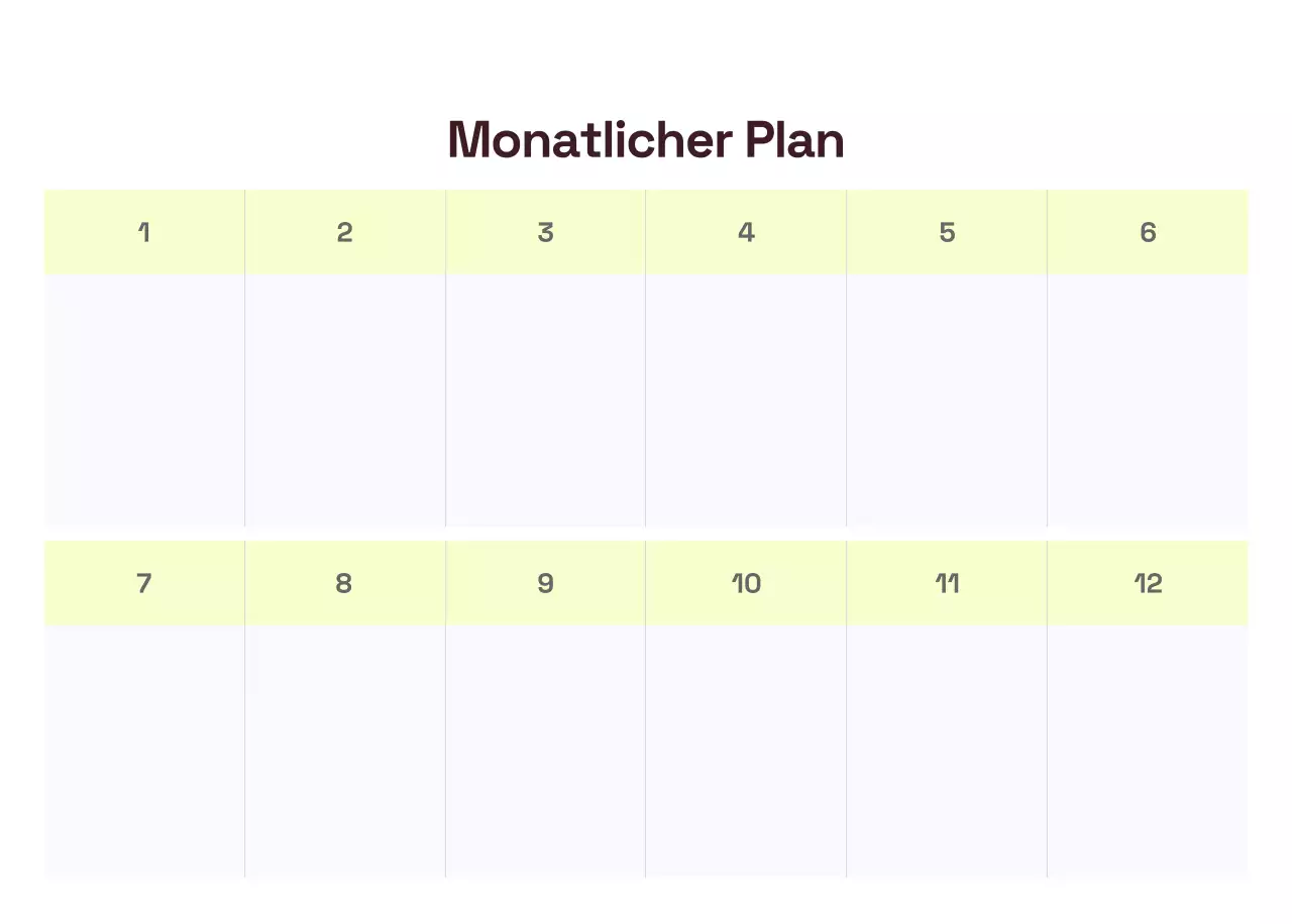 Gelber moderner Kalender Kalender