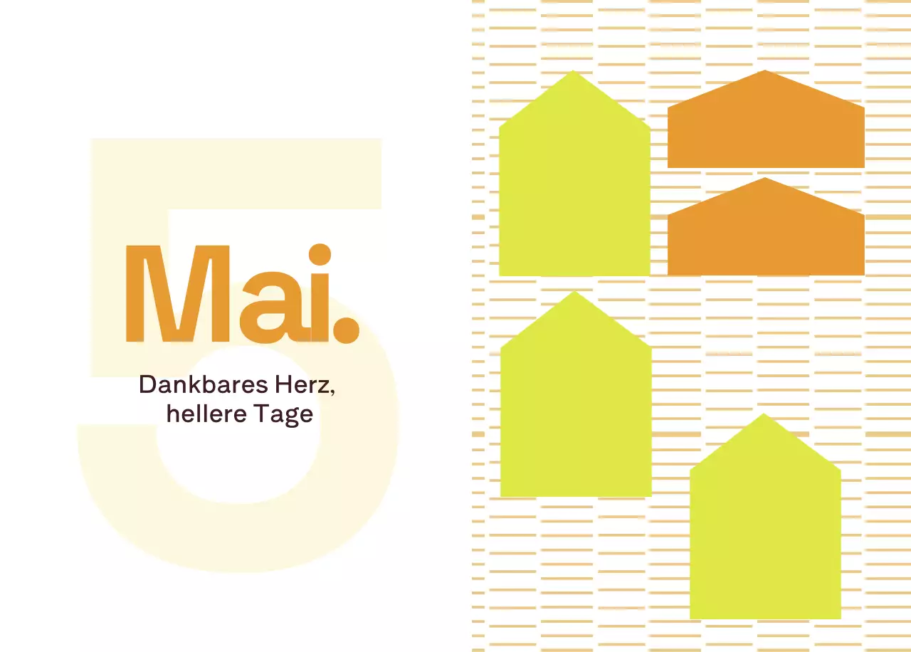 Gelber moderner Kalender Kalender