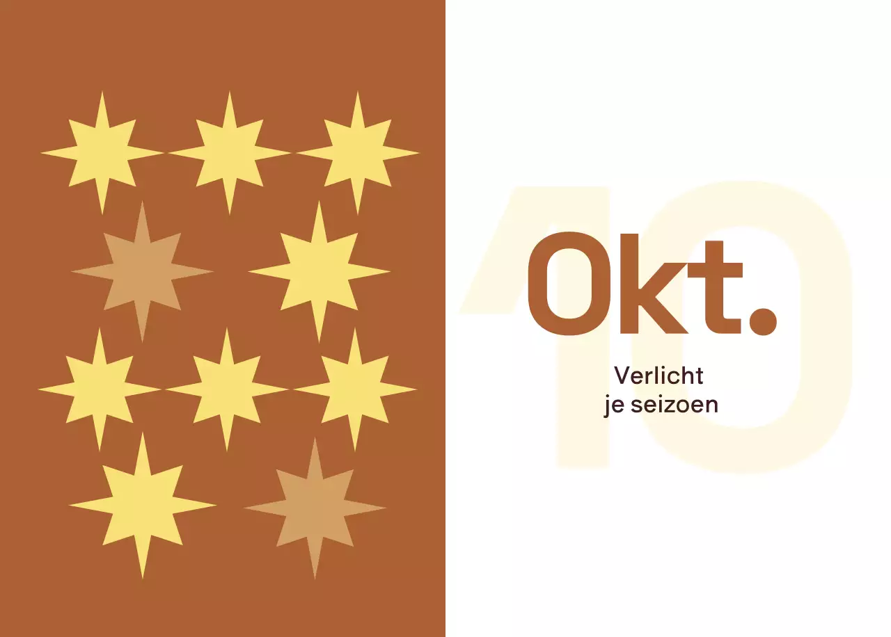 Gele moderne kalenderkalender