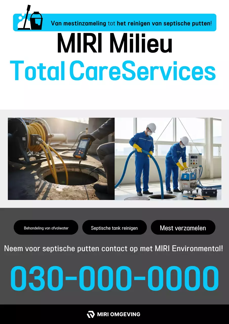 Hemelsblauwe reclame voor een schone omgeving