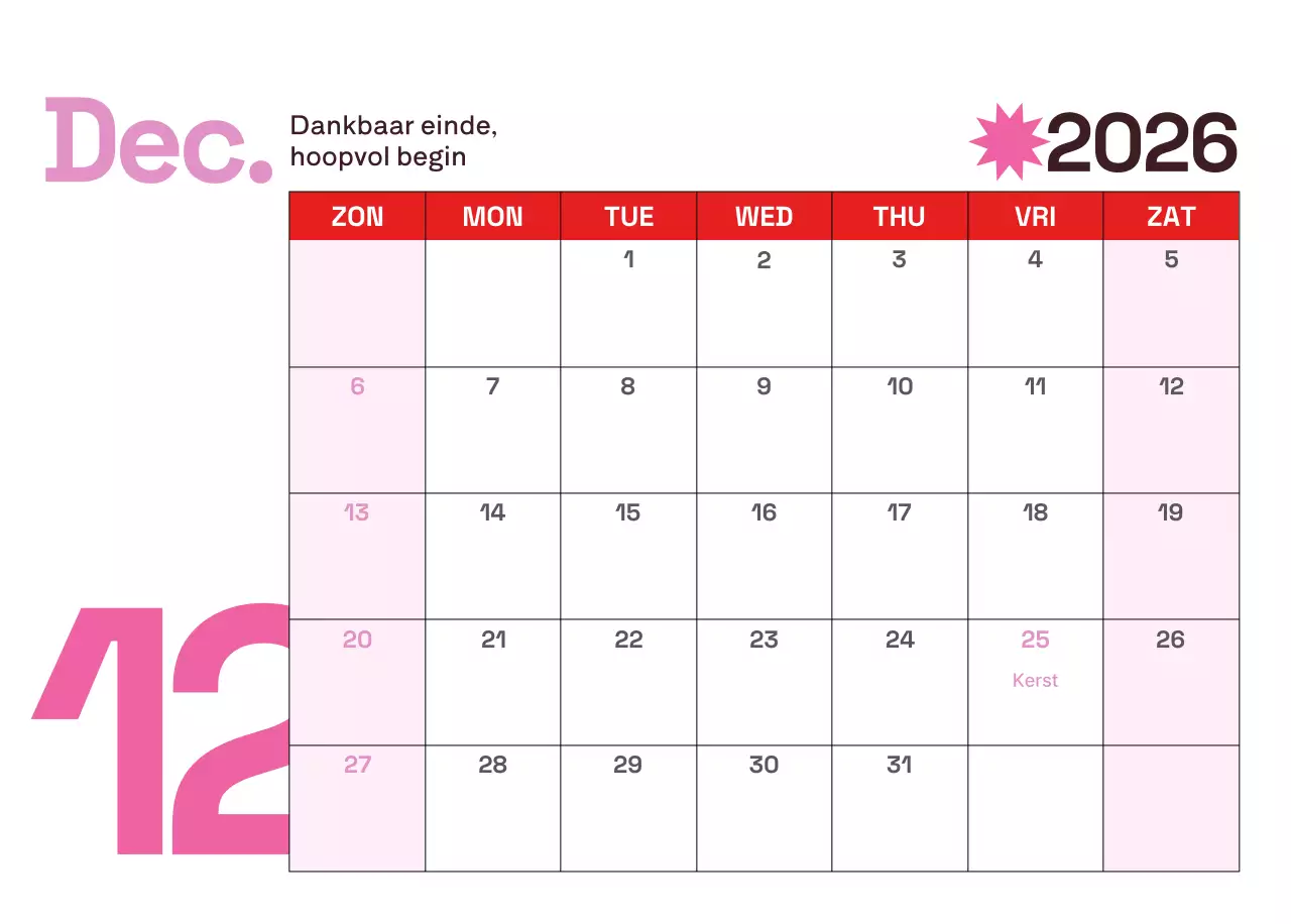 Gele moderne kalenderkalender