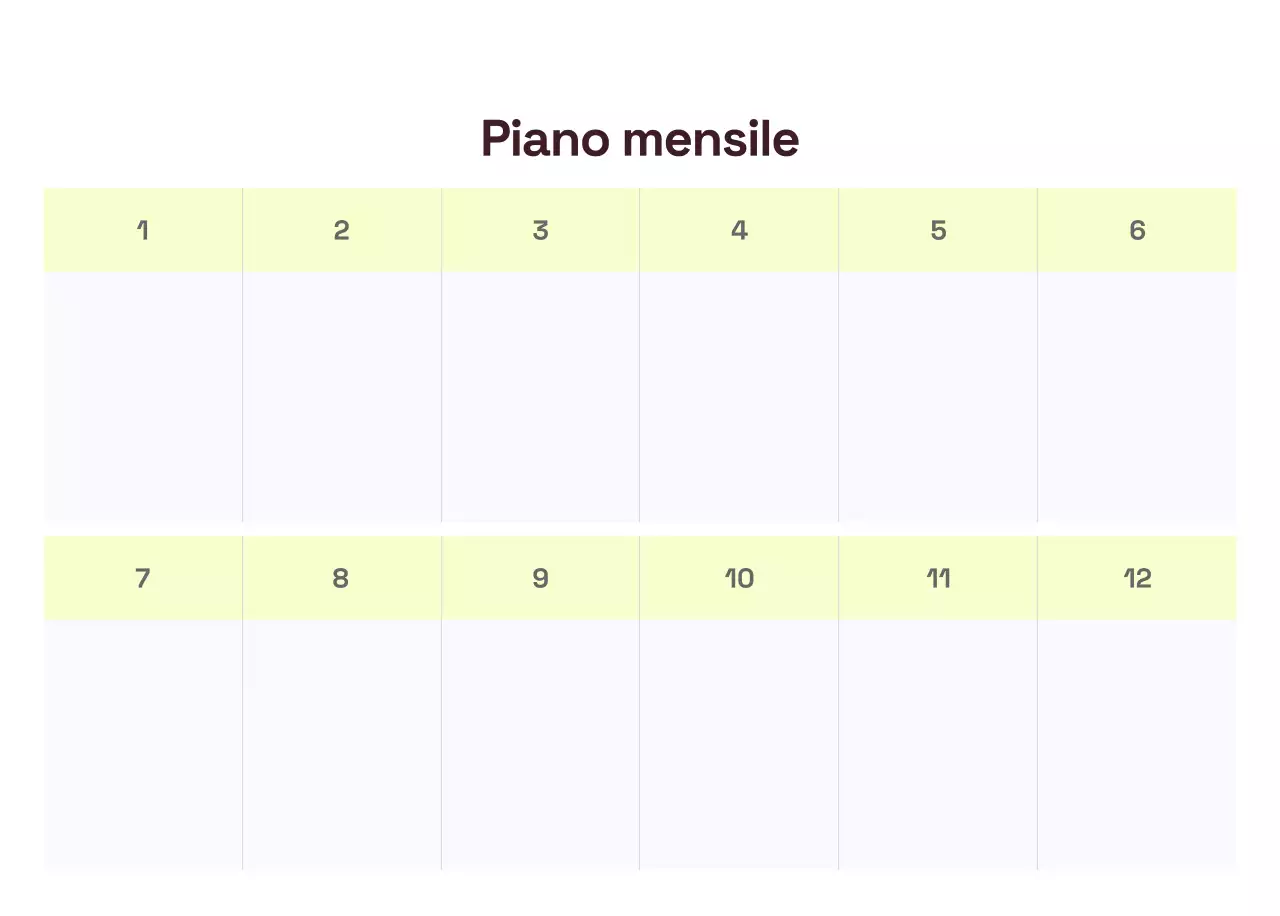 Calendario moderno giallo
