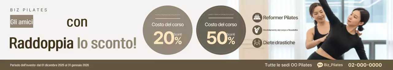 Evento scontato Beige Modern Pilates