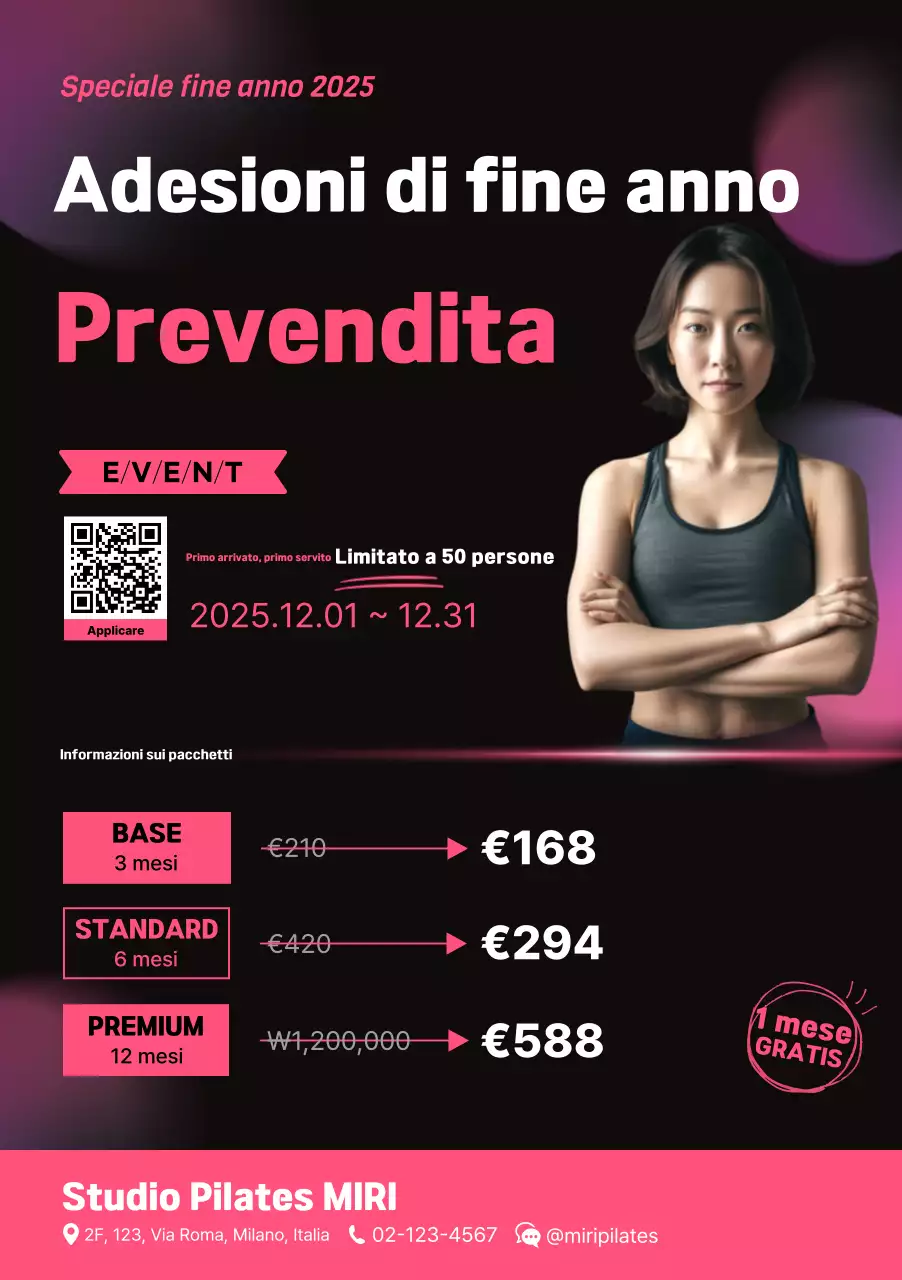 Promozione Pink Modern Fitness