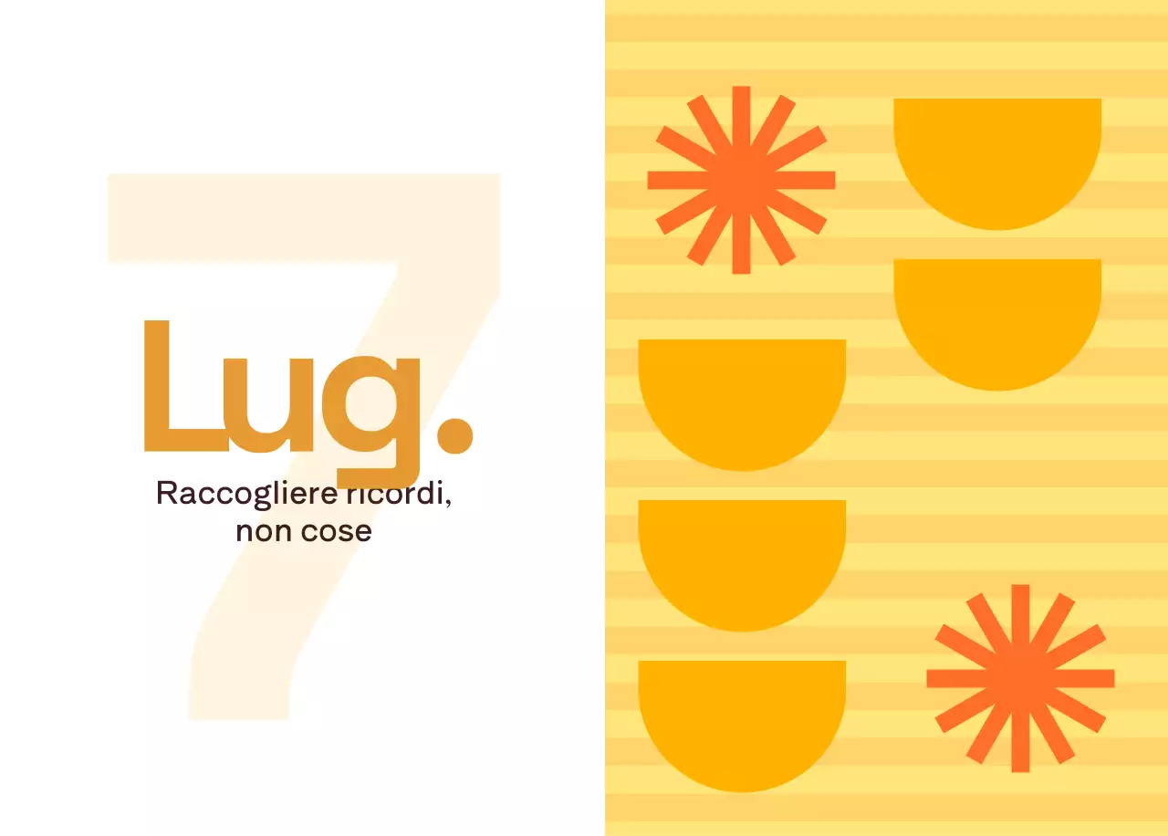 Calendario moderno giallo