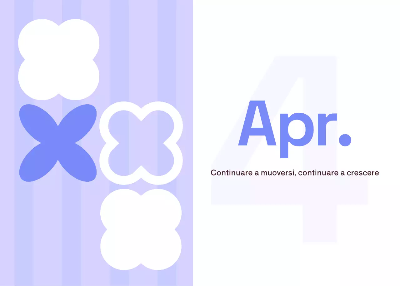 Calendario moderno giallo