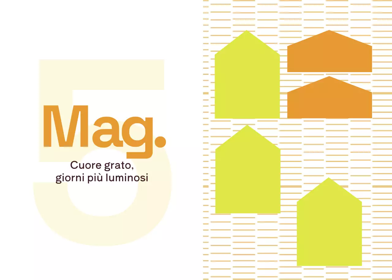 Calendario moderno giallo