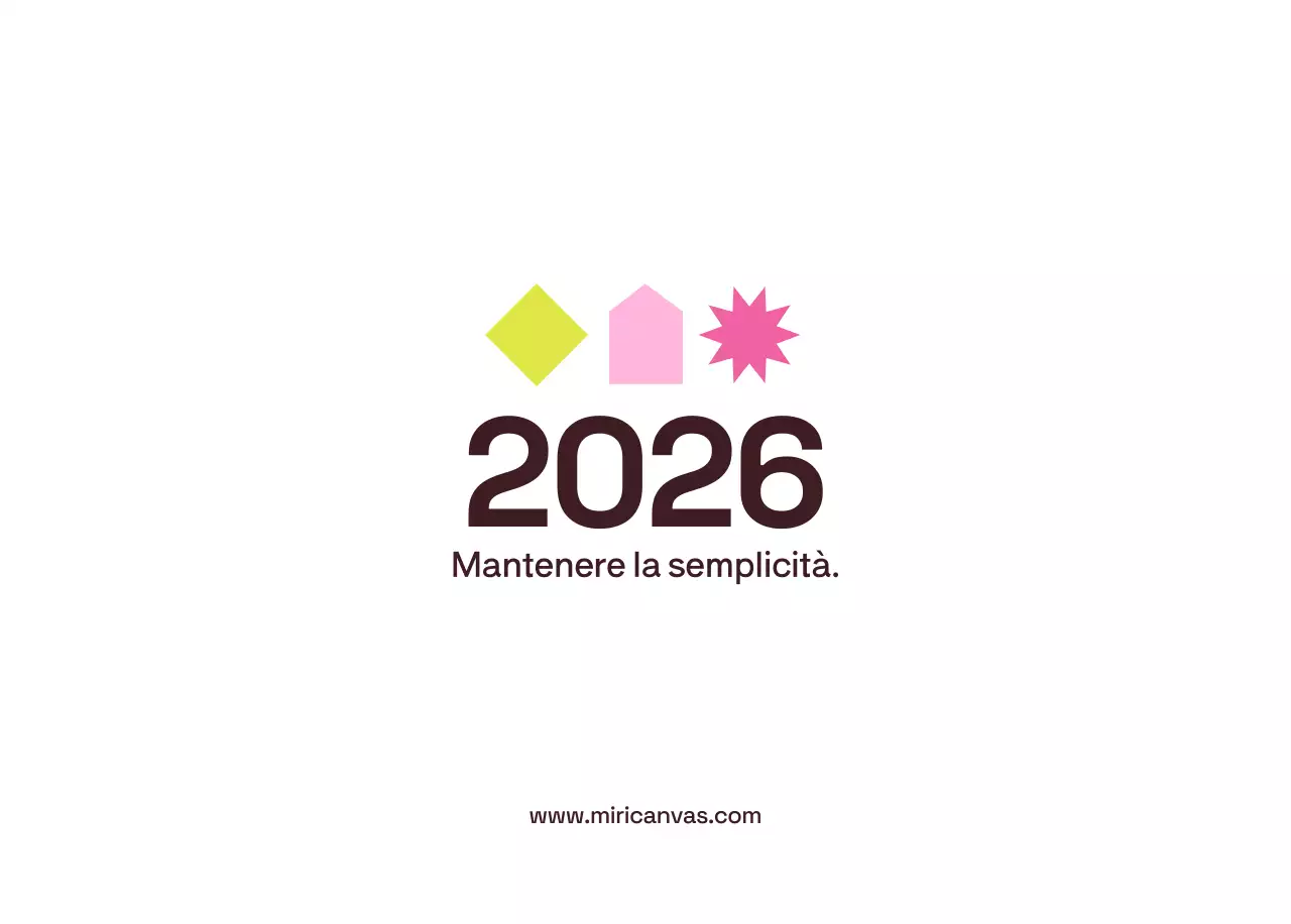 Calendario moderno giallo