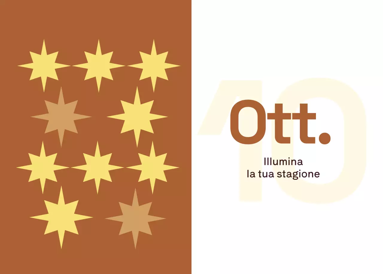 Calendario moderno giallo