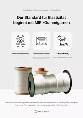 Förderung grauer moderner Textilprodukte