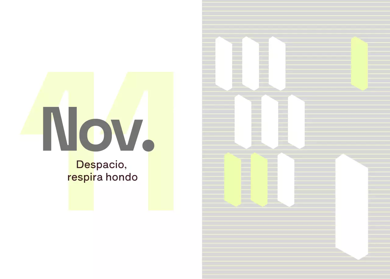 Calendario moderno amarillo Calendario