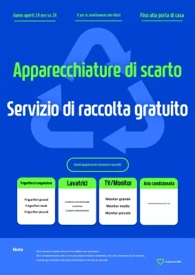 Guida alla raccolta degli elettrodomestici Blue Clean