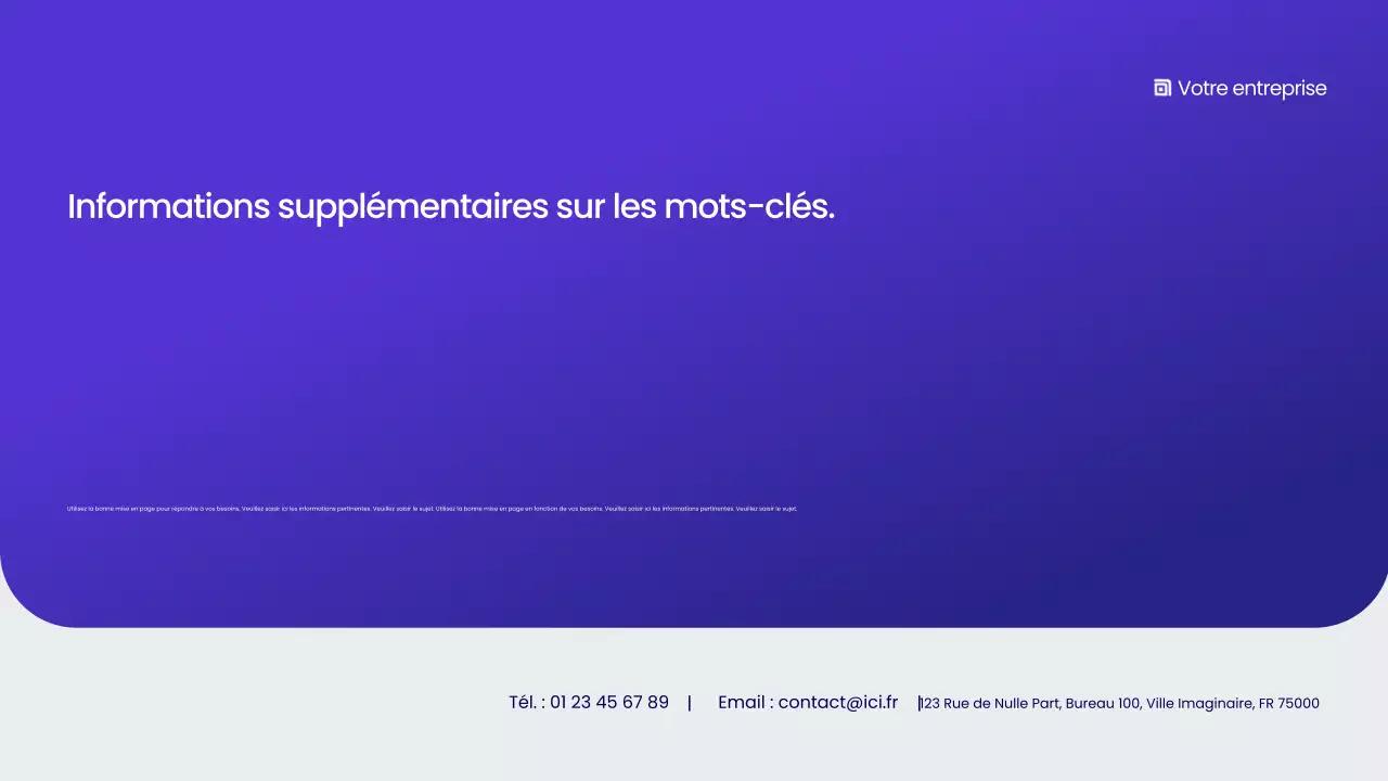 Rapport d'activité moderne bleu