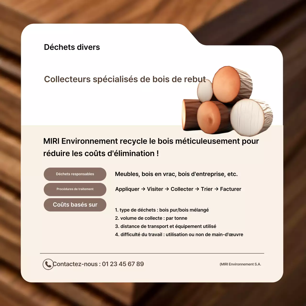 Guide d'élimination des déchets de base bruns