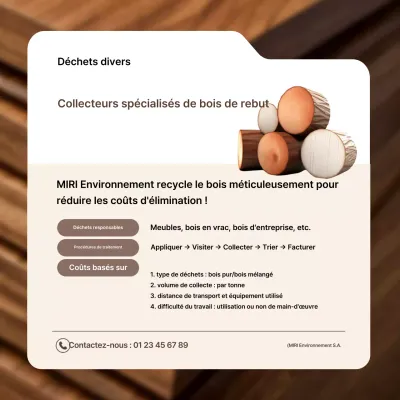 Guide d'élimination des déchets de base bruns