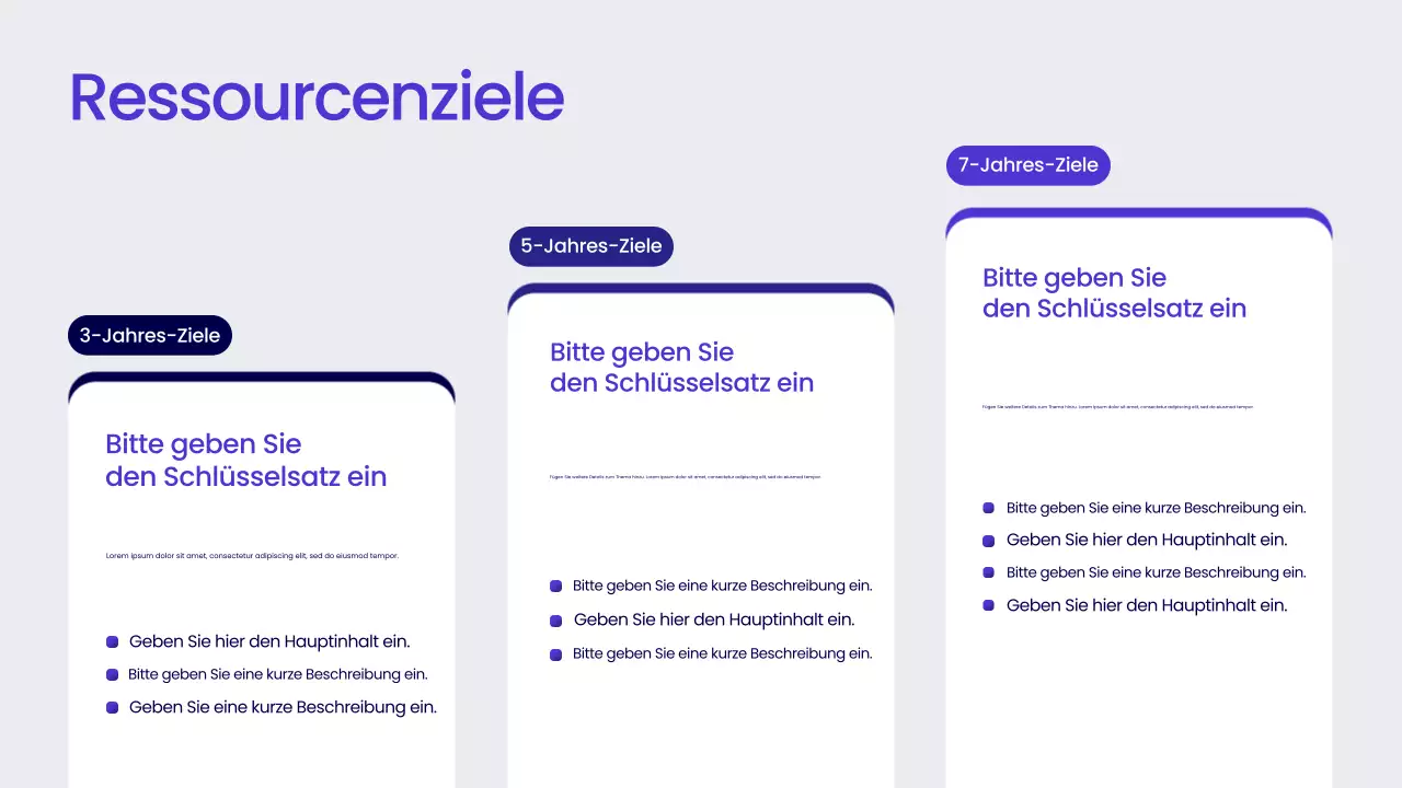 Blauer moderner Geschäftsbericht