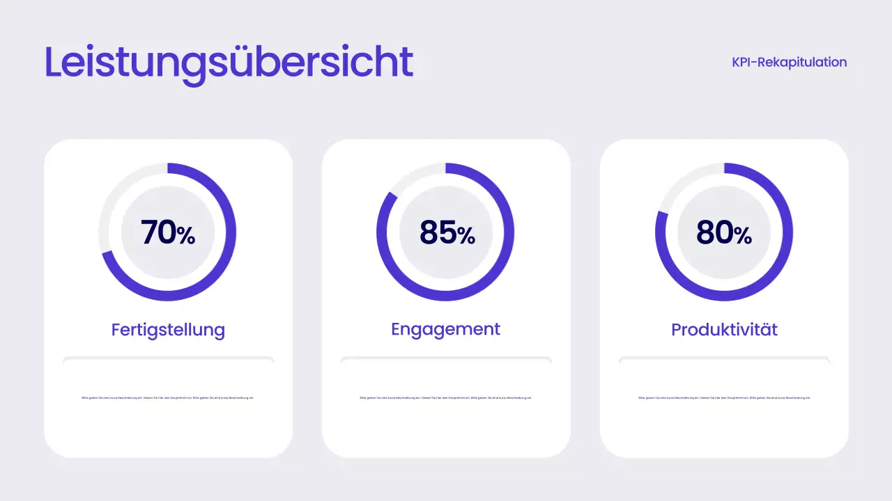 Blauer moderner Geschäftsbericht