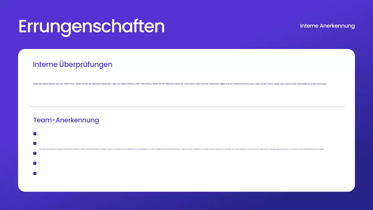 Blauer moderner Geschäftsbericht