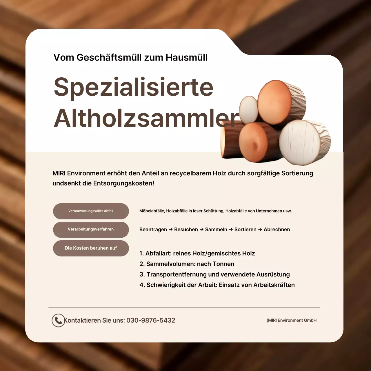 Brauner Leitfaden zur grundlegenden Abfallentsorgung