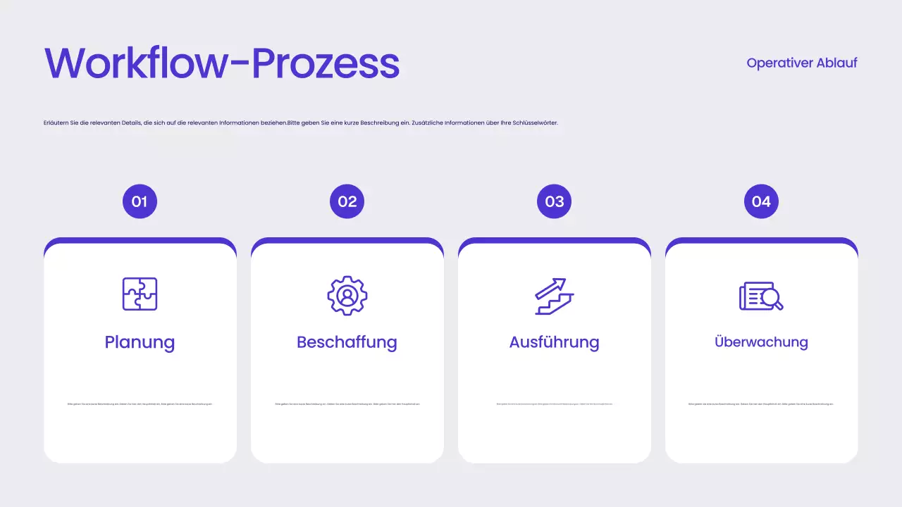 Blauer moderner Geschäftsbericht