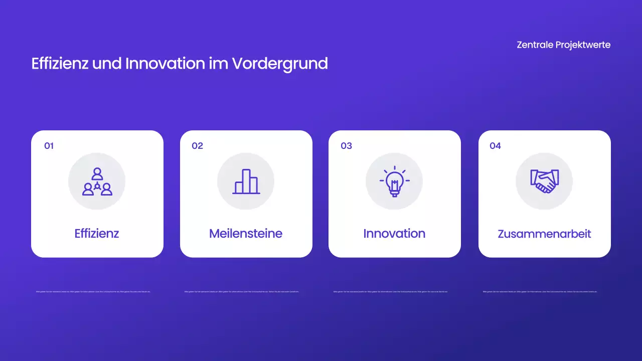 Blauer moderner Geschäftsbericht