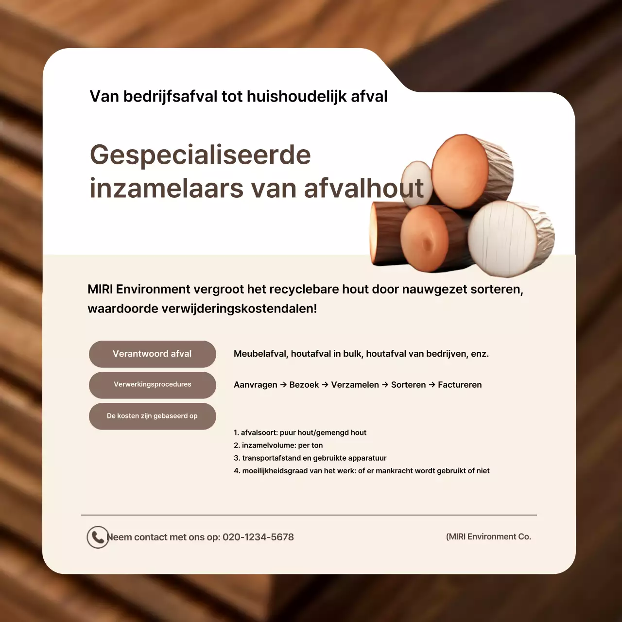 Bruine Basis Afvalverwerkingsgids