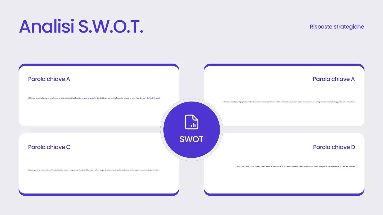 Rapporto aziendale moderno blu