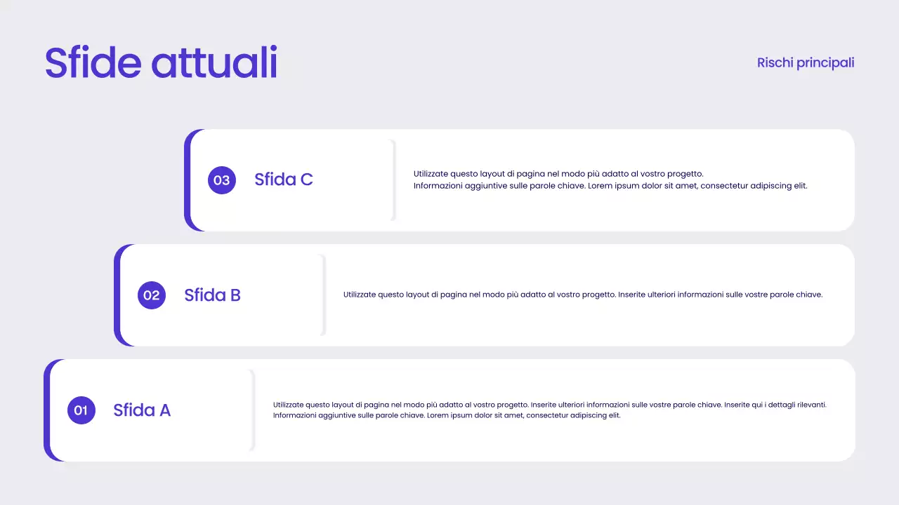 Rapporto aziendale moderno blu