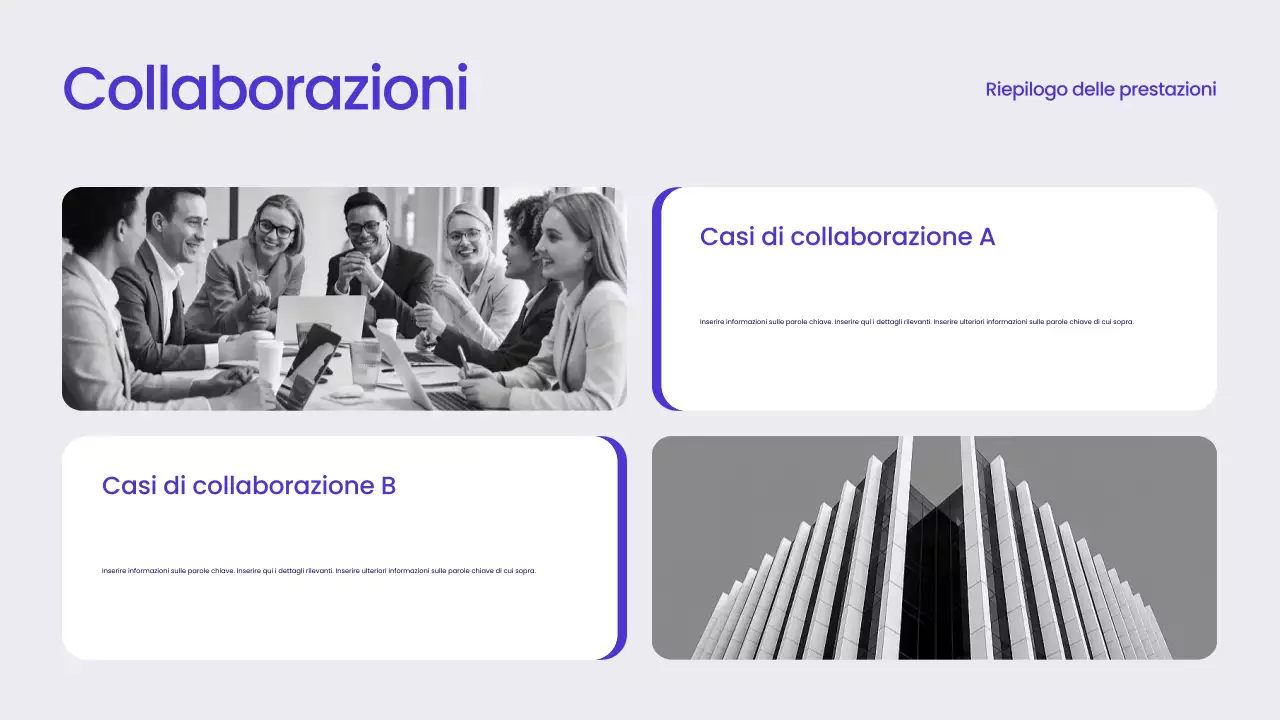 Rapporto aziendale moderno blu