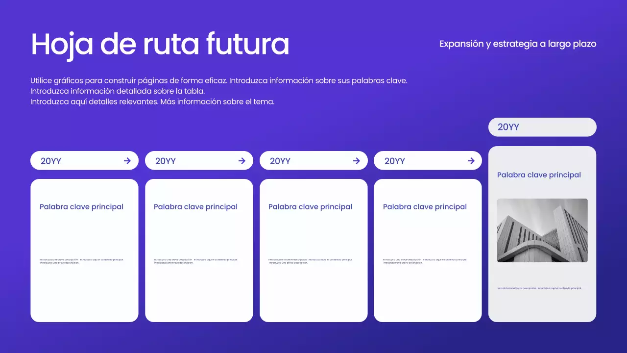 Informe empresarial moderno azul