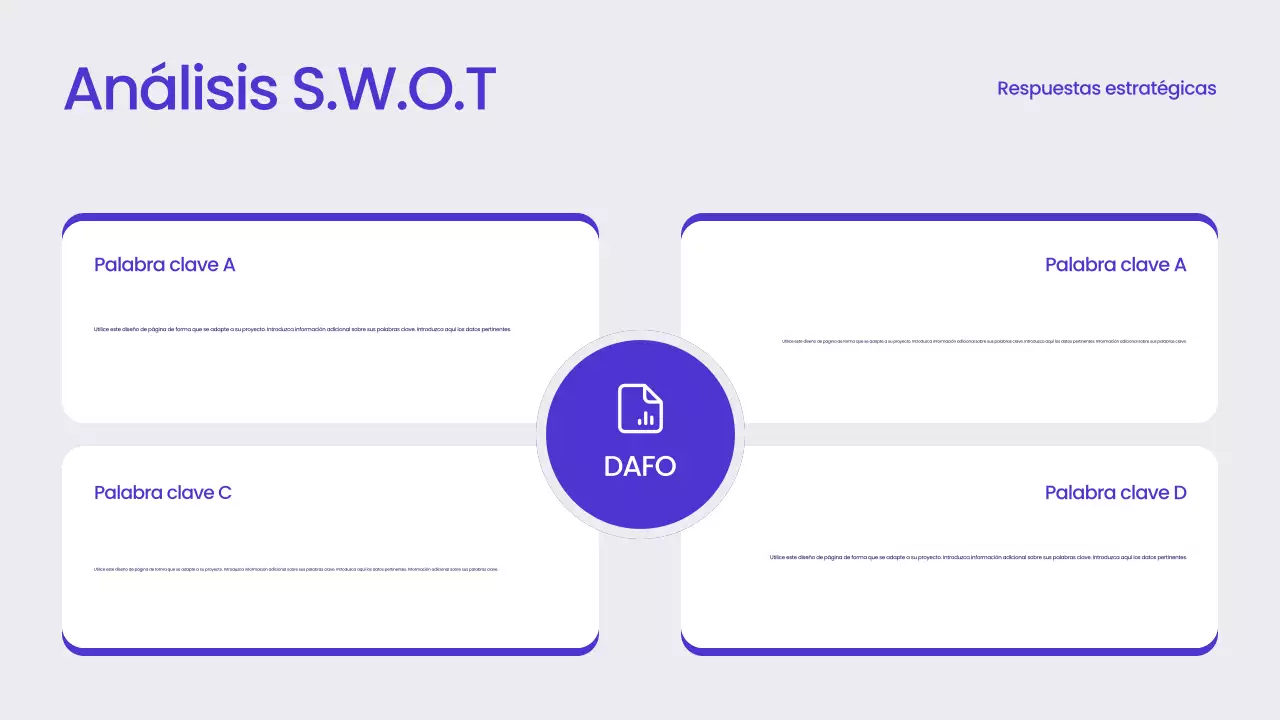 Informe empresarial moderno azul