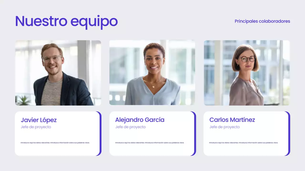 Informe empresarial moderno azul