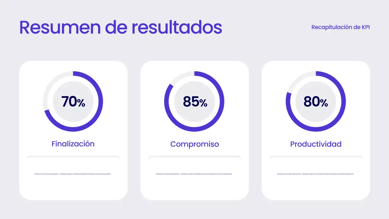 Informe empresarial moderno azul