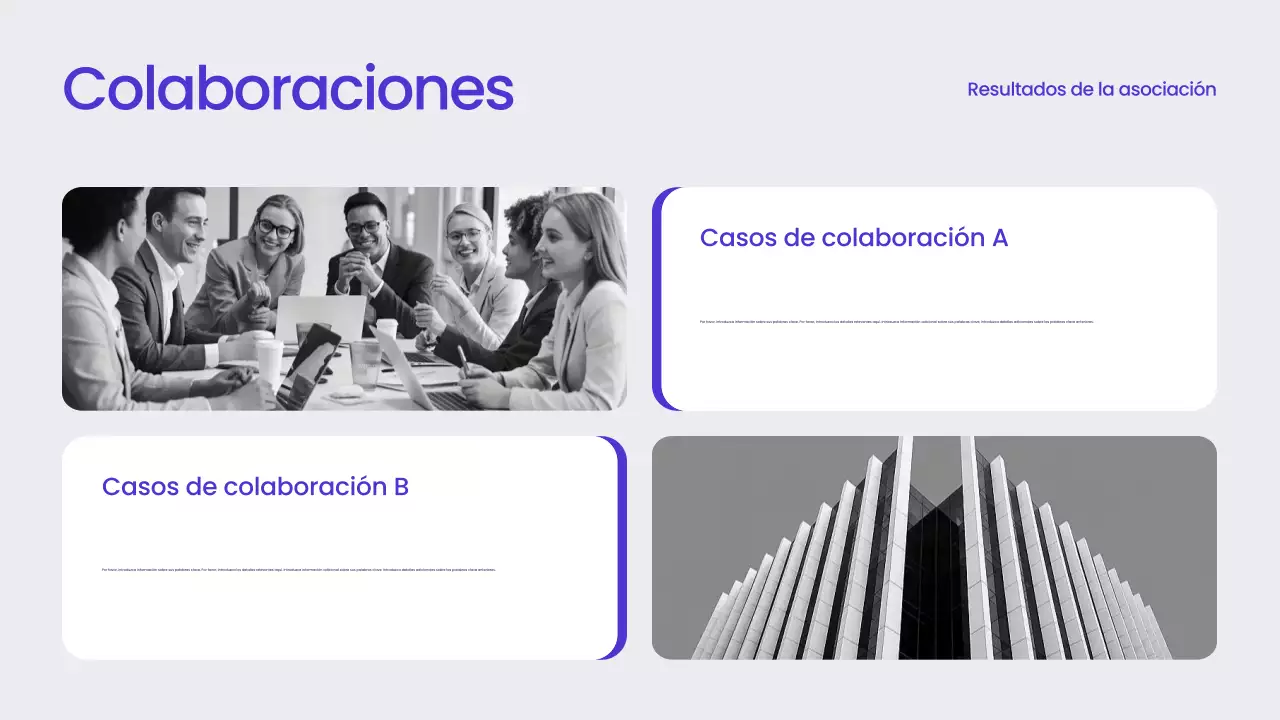 Informe empresarial moderno azul