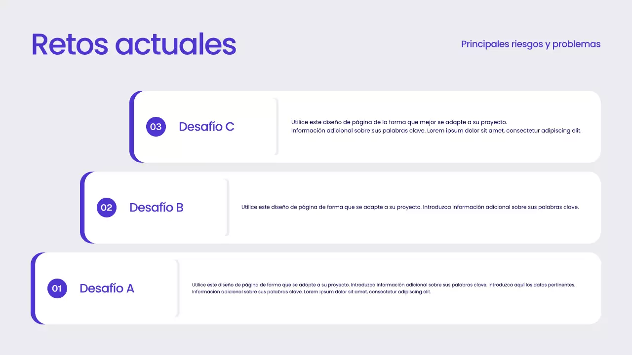 Informe empresarial moderno azul