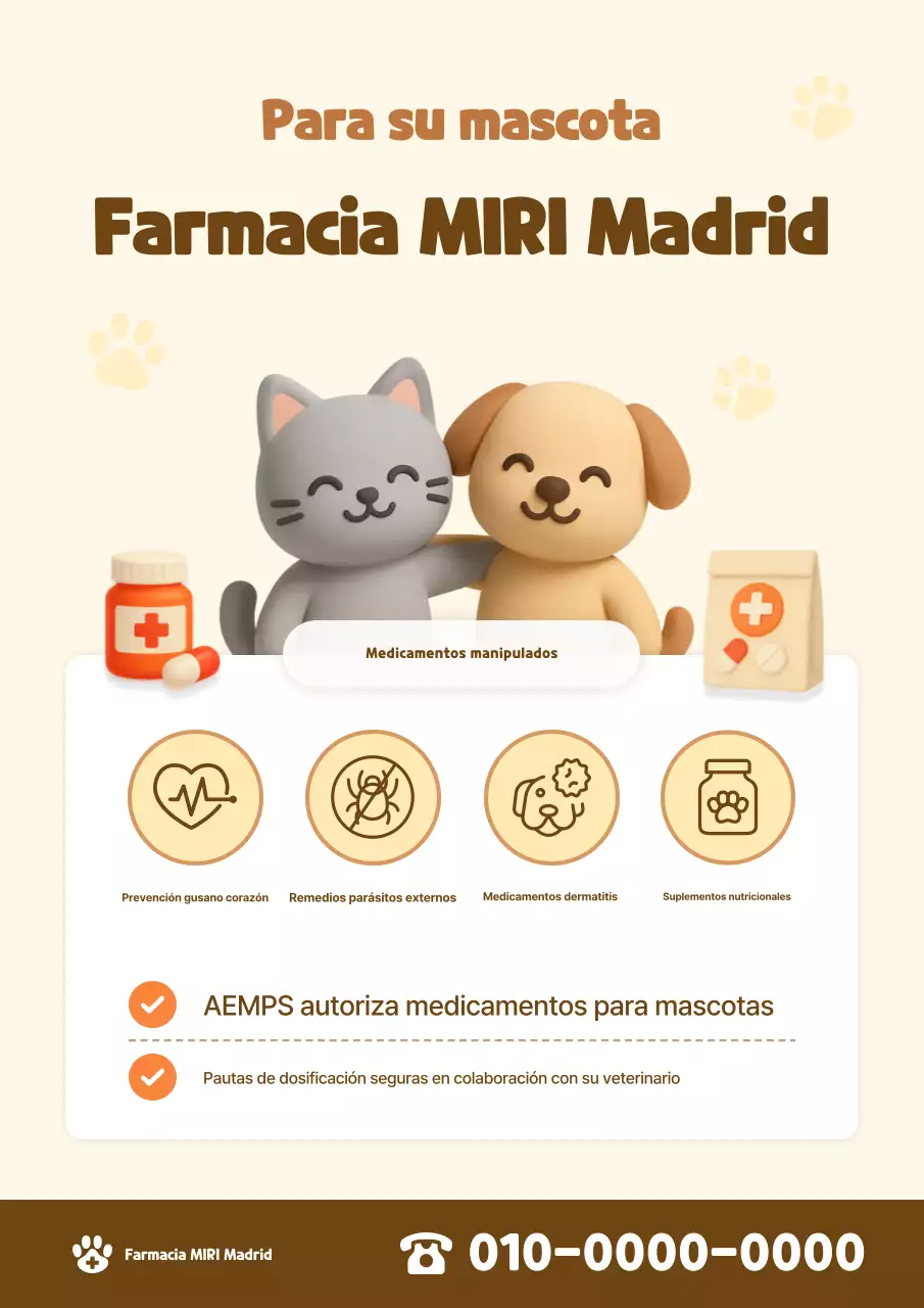 Guía de mascotas beige lindas