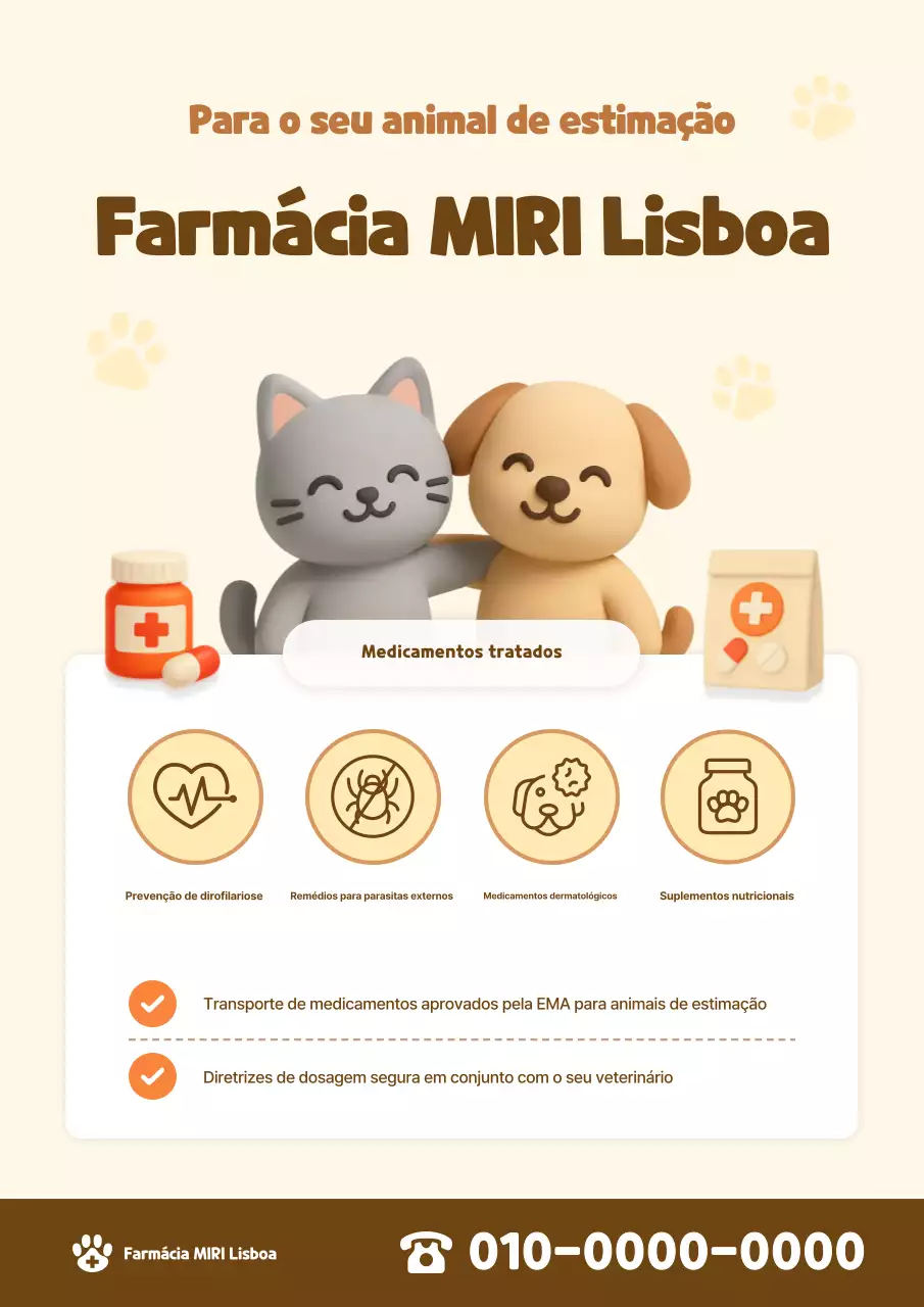 Guia de animais de estimação fofos bege