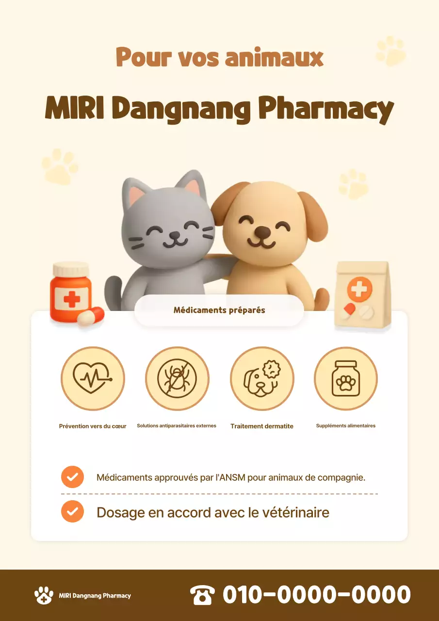 Guide des animaux de compagnie beiges mignons